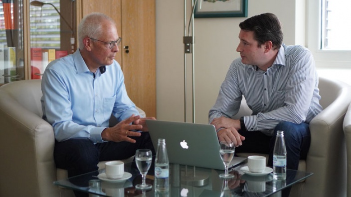 Dr. Hermann-Josef Tebroke im Gespräch mit Uwe Pakendorf